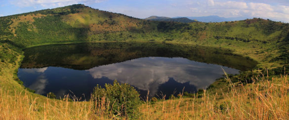 Crater lakes in Queen Elizabeth National Park